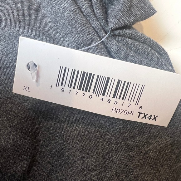 Amazon Essentials Women's XL Dark Gray Long Sleeve Top Cleanfit Minimal - Picture 6 of 8